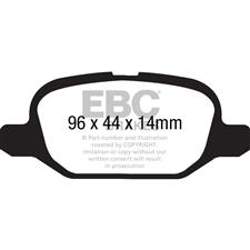 EBC Yellow Stuff REAR Brake Pads, Fiat 500, DP41880R