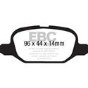 EBC Red Stuff REAR Brake Pads, Fiat 500, 500 Turbo Abarth, DP31880C