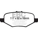 EBC Ultimax2 Rear Brake Pads, Explorer, Flex, Taurus SHO, MKS, MKT, UD1612