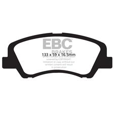 EBC Ultimax2 Front Brake Pads, Hyundai Accent, Elantra, Kia Rio, UD1593