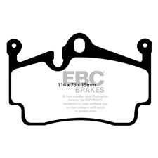 EBC Yellow Stuff REAR Brake Pads, Porsche 911 Carrera 2 Sport, Boxster, Cayman, DP41920R