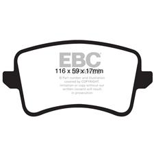 EBC Ultimax2 Rear Brake Pads, Audi A4, A5, Allroad Quattro, Q5, UD1386