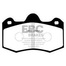 EBC Yellow Stuff FRONT Brake Pads, Lotus Evora, Exige, Noble M12, DP4036R