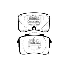 EBC Red Stuff FRONT Brake Pads, Audi V8, DP3883C