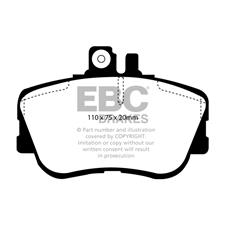 EBC Red Stuff FRONT Brake Pads, Mercedes C220, C230, C280, DP3962C