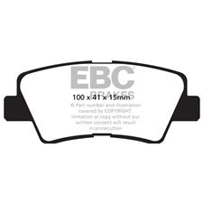 EBC Ultimax2 Rear Brake Pads, Azera, Elantra, Sonata, Amanti, Soul, UD1313