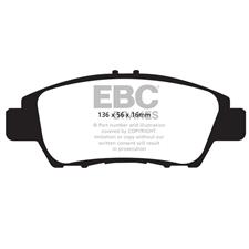 EBC Ultimax2 Front Brake Pads, Honda CR-Z, Honda Fit, UD1394