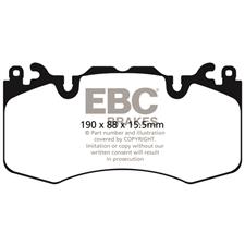 EBC Green Stuff Front Brake Pads, Land Rover Discovery 5, Range Rover, DP62064