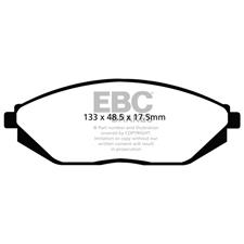 EBC Green Stuff Front Brake Pads, Chevy Spark, DP22097