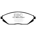 EBC Green Stuff Front Brake Pads, Chevy Spark, DP22097