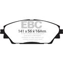 EBC Green Stuff Front Brake Pads, Mazda 3, CX-3, DP22185