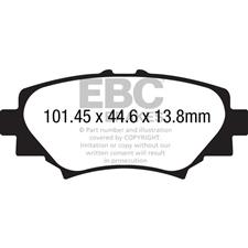 EBC Green Stuff Rear Brake Pads, Mazda 3 (Japan Build), DP22186