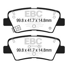 EBC Green Stuff Rear Brake Pads, Elantra GT, Sonata, Forte, Optima, Soul, DP22188