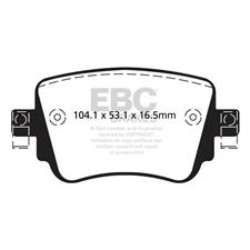 EBC Ultimax2 Rear Brake Pads, Q3, Q3 Quattro, Golf, GTi, Passat, UD1779