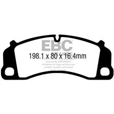 EBC Red Stuff FRONT Brake Pads, 911 Carrera S, 4S, DP32206C