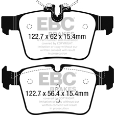 EBC Yellow Stuff REAR Brake Pads, Mercedes C300, C350e, C400, DP42215R