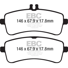 EBC Blue Stuff Rear Brake Pads, AMG GT, E63 AMG, E63 S AMG, S600, S63 AMG, SL65 AMG, DP52234NDX