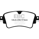 EBC Ultimax2 Rear Brake Pads, A4, A4 Allroad Quattro, A4 Quattro, Q5, UD1898