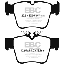 EBC Red Stuff REAR Brake Pads, C43 AMG, GLC 43 AMG, BLC300, DP32270C