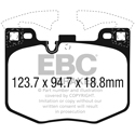 EBC Red Stuff FRONT Brake Pads, BMW 330, 530, 540, 740, Z4, GR Supra, DP32302C