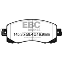 EBC Ultimax2 Front Brake Pads, Subaru Crosstrek, Forester, Impreza, UD2045