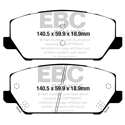 EBC Yellow Stuff FRONT Brake Pads, Hyundai Veloster, DP42343R