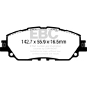 EBC Green Stuff Front Brake Pads, ES300h, ES350, Avalon, Camry, DP22378