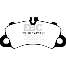 EBC Yellow Stuff FRONT Brake Pads, Porsche Cayenne, DP42379R