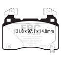 EBC Ultimax2 Front Brake Pads, Cadillac ELR, Chevy Camaro, UD1474
