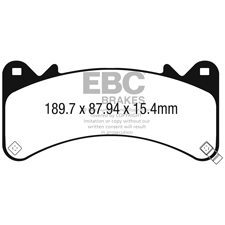 EBC Green Stuff Front Brake Pads, Escalade, Tahoe, Yukon, Denali, DP63067