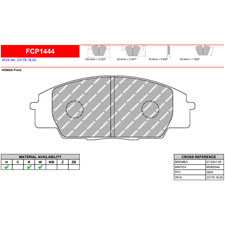 Ferodo FCP1444R DS3000 Racing Brake Pads, RSX, Civic, S2000, Front