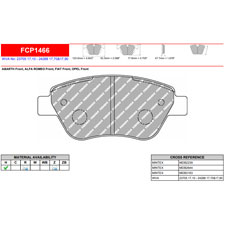 Ferodo FCP1466H DS2500 Performance Brake Pads, Abarth 500, Fiat 500, Front