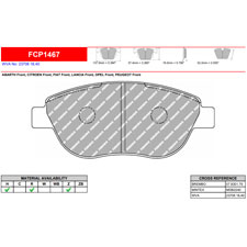 Ferodo FCP1467R DS3000 Racing Brake Pads, Abarth 500, Fiat 500, Front