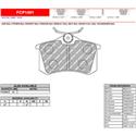 Ferodo FCP1491H DS2500 Performance Brake Pads, Audi TT R32, VW Beetle, Rear