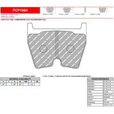 Ferodo FCP1664Z DSUNO Competition Brake Pads, R8, RS4, RS6 and Gallardo, Front