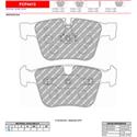 Ferodo FCP4413H DS2500 Performance Brake Pads, Mercedes CL63 AMG, S65 AMG, Rear