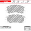Ferodo FCP4426G DS3.12 Racing Brake Pads, Ford Fiesta (w/R.Drum), Front
