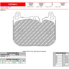 Ferodo FCP4611W DS1.11 Competition Brake Pads, BMW M3, M4, M235i, M240i, Front