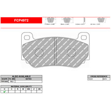 Ferodo FCP4972H DS2500 Performance Brake Pads, AP CP7600, Lotus Exige 240, Front
