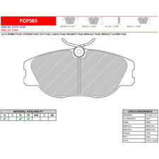 Ferodo FCP565W DS1.11 Competition Brake Pads, Alfa Romeo 164, Front