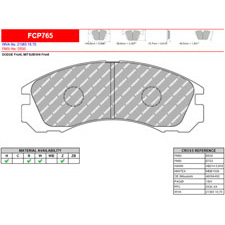 Ferodo FCP765R DS3000 Racing Brake Pads, Stealth, 3000GT, Eclipse, Talon, Front