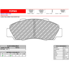 Ferodo FCP905R DS3000 Racing Brake Pads, NSX, Accord, Prelude, Front