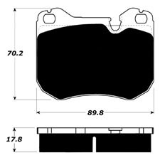 Porterfield R4-S Carbon Kevlar Perf Street Pad AP 251 R4-S