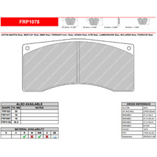 Ferodo FRP1078GB DS3.12 Thermally Bedded Racing Brake Pads, Alcon B-Type, AP CP6070