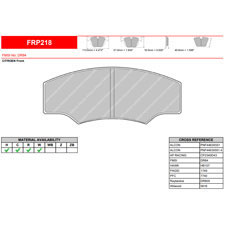 Ferodo FRP218W DS1.11 Competition Brake Pads, Alcon H-Type 4463, AP CP2340