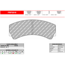 Ferodo FRP3018GB DS3.12 Thermally Bedded Racing Brake Pads, AP CP3215, CP2279