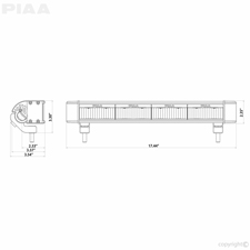 PIAA RF18 White LED Wide-Driving Hybrid Light Kit, 26-07118