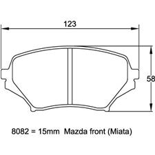 Pagid 8082 RS29, Miata MX5 Front