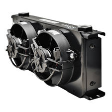 Setrab 9-Series Dual Cooler, Dual Fan, 20 row, 16 x 6.4 inches, FP910M22IX2