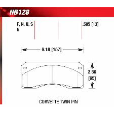 Hawk HT-10 Brake Pads, HB128S.505